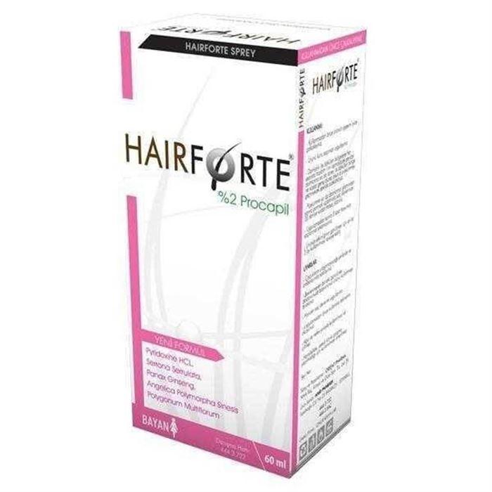 Hair Forte Sprey Bayan %2 Procapil 60ml - Dökülen Saçlar