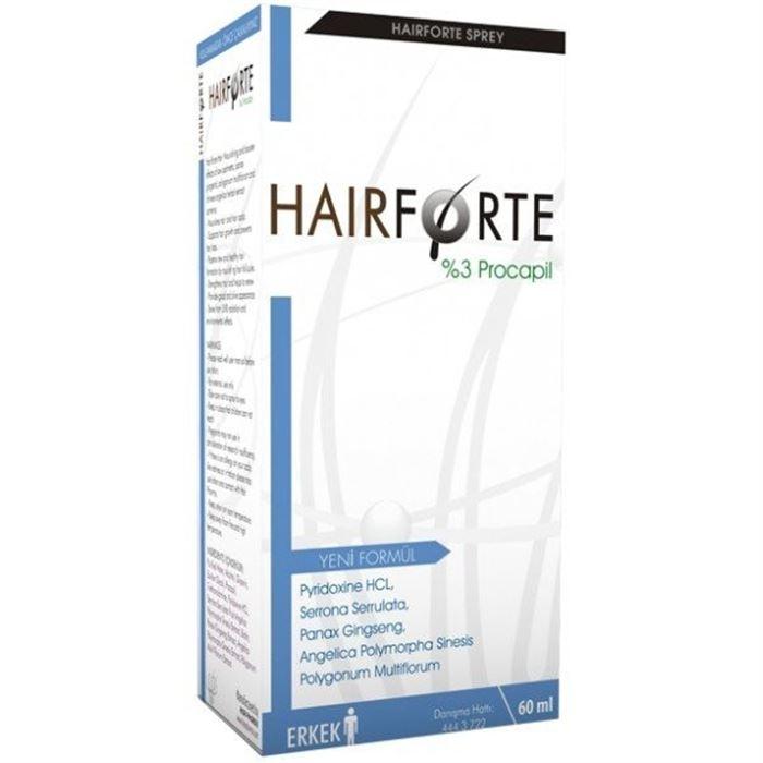 Hair Forte Sprey Erkek %3 Procapil 60ml - Dökülen Saçlar