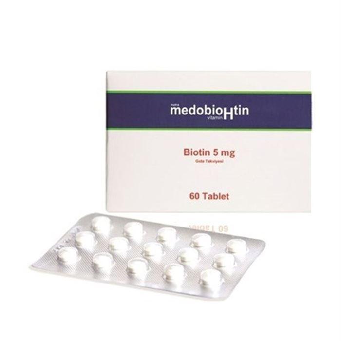 Medobiohtin Biotin 5 mg 60 Tablet