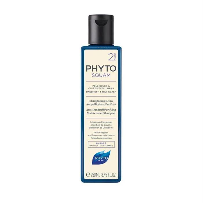 Phyto Phytosquam Anti Dandruff Purifying Shampoo 250 ml - Yağlıya Dönük Saçlar İçin Kepeğe Karşı Şampuan