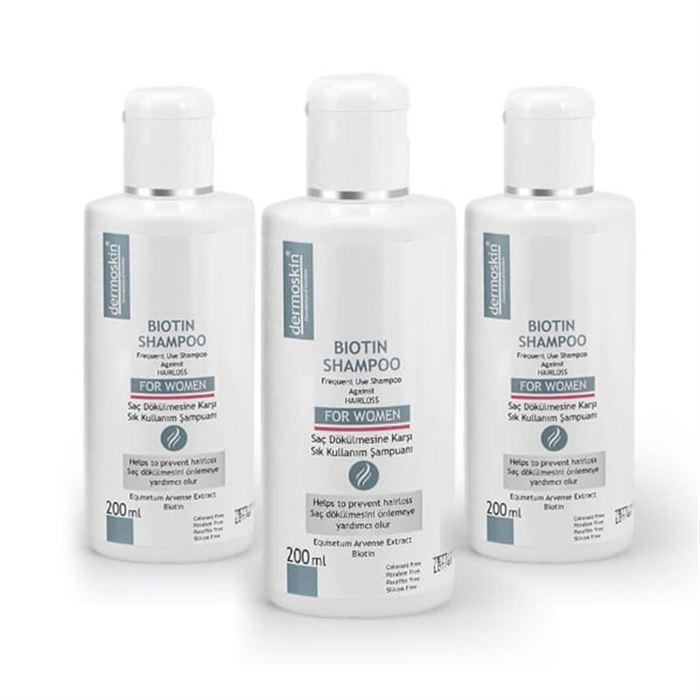 Dermoskin Biotin Şampuan Kadınlar için 200ml - Saç Dökülmesi 3 al 2 öde