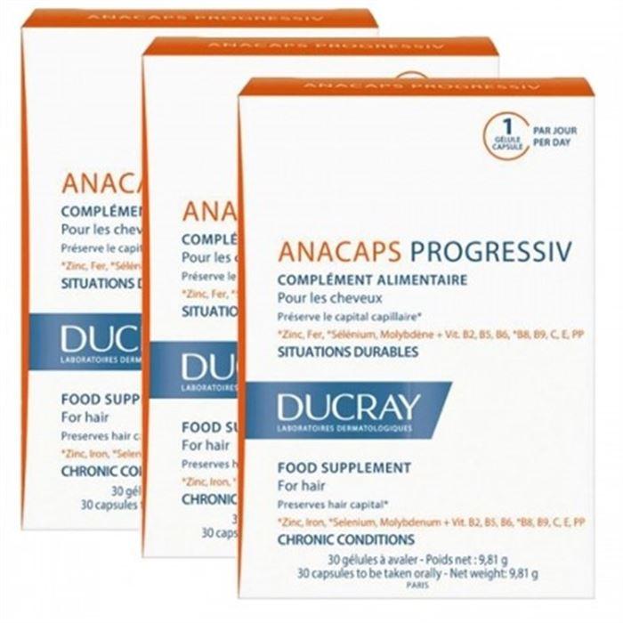 Ducray Anacaps Progressiv 3 Al 2 Öde 30x3 Kapsül