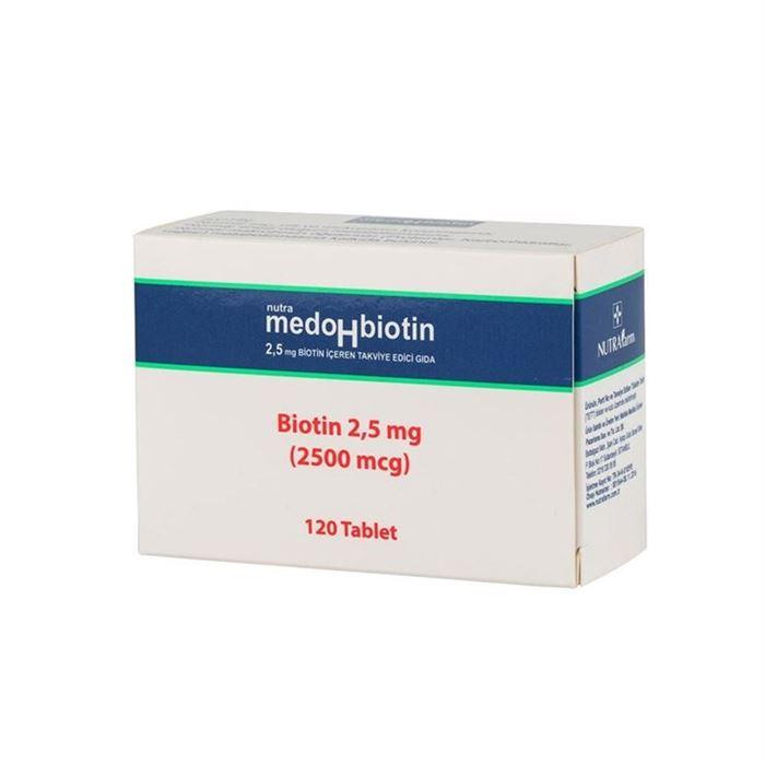 Dermoskin Medohbiotin Biotin 2,5mg 120 Saç Tableti - Biotin Saç Tableti