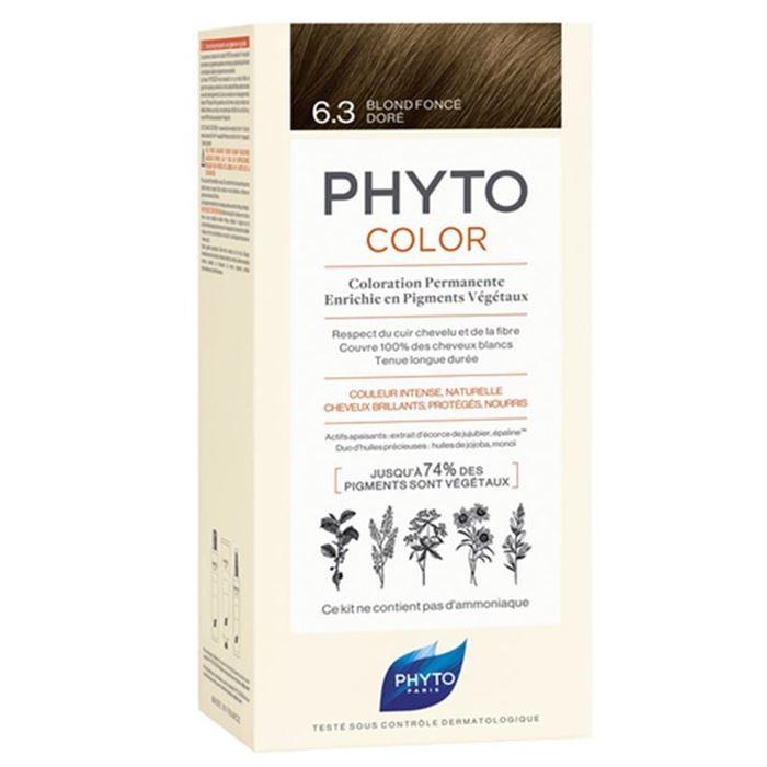 Phyto Phytocolor Bitkisel Saç Boyası - 6.3 Koyu Kumral Dore Saç Boyası Yeni Formül