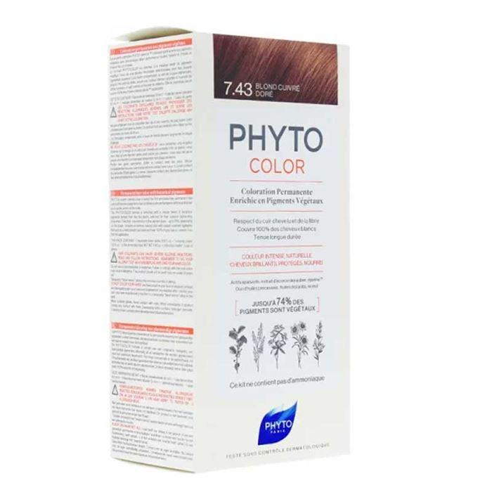 Phyto Phytocolor Bitkisel Saç Boyası 7.43 - Kumral Bakır Dore Yeni Formüllü