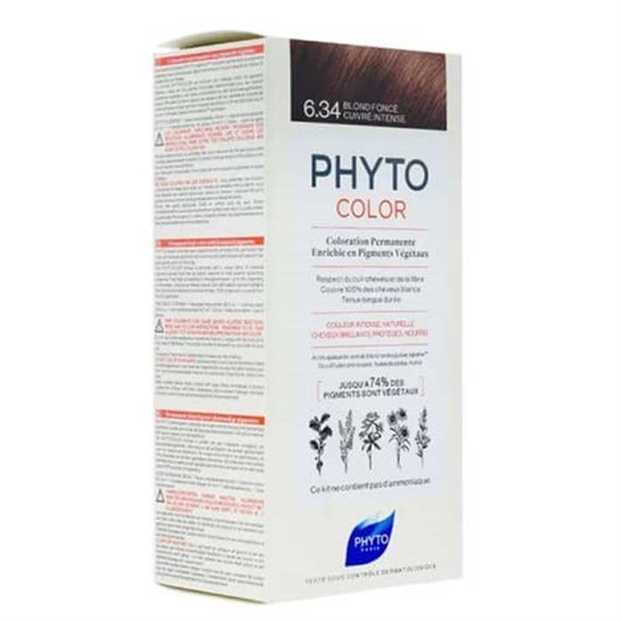 Phyto Phytocolor Bitkisel Saç Boyası 6.34 - Koyu Kumral Dore Bakır Yeni Formüllü