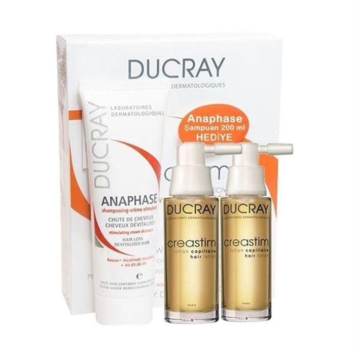 Ducray Creastim Anti-Hair Loss Lotion 2X30 ml - Anaphase Şampuan 200 ml Hediyeli