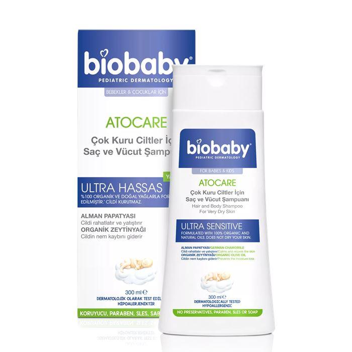Biobaby Kuru ve Atopik Ciltler İçin Saç ve Vücut Şampuanı 300 ml