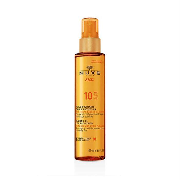 Nuxe Sun Tanning Oil for Face and Body Spf 10 150 ml Yüz ve Vücut Güneş Yağı