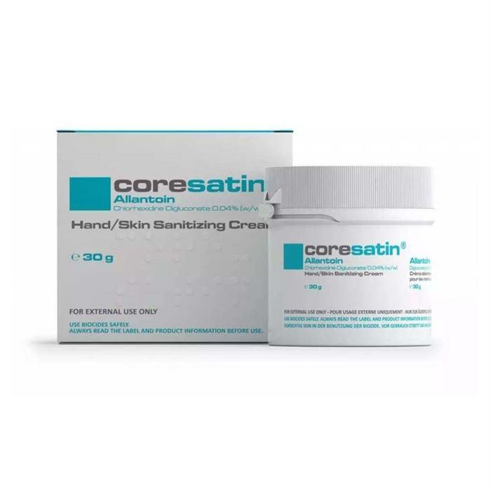 Coresatin Allantoin Hand Skin Sanitizing Cream 30gr - Mavi Krem Kavanoz
