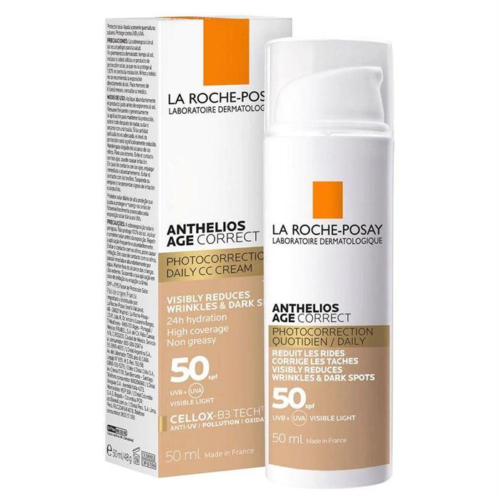 La Roche Posay Anthelios Age Correct SPF 50 Kırışıklık Karşıtı Krem 50 ml - Renkli