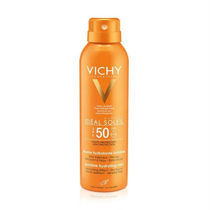 Vichy Ideal Soleil Spf 50+ Invisible Hydrating Mist Spray 200 ml - Yüksek Korumalı Güneş Spreyi