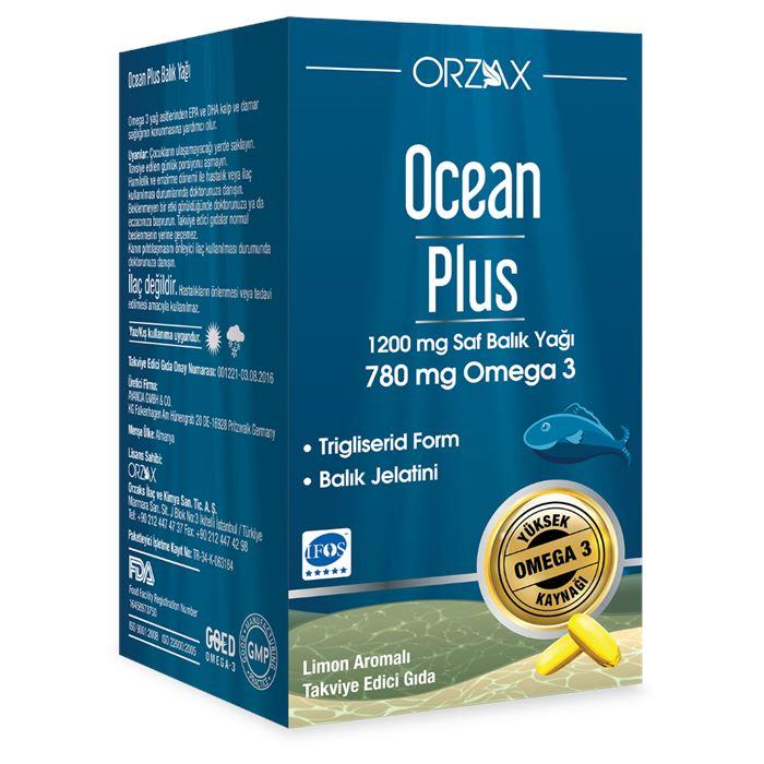 Ocean Plus Fish Oil 1200 mg 50 Kapsül Saf Balık Yağı