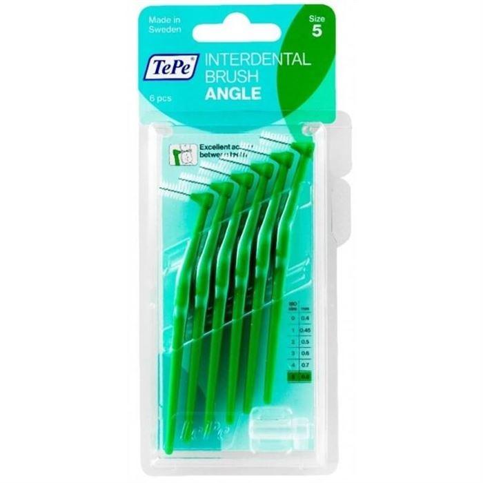 Tepe Angle Arayüz Diş Fırçası 0.8mm Yeşil 6 lı Paket