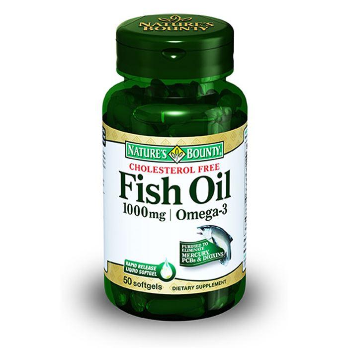 Nature's Bounty Fish Oil 1000 mg Omega-3 50 Softgel