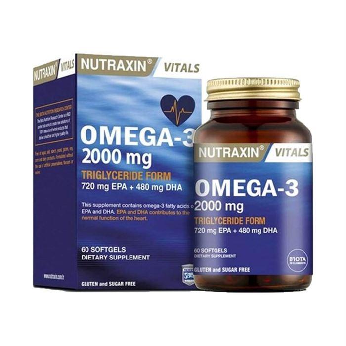 Nutraxin Omega 3 Fish Oil 2000 mg 60 Softgel