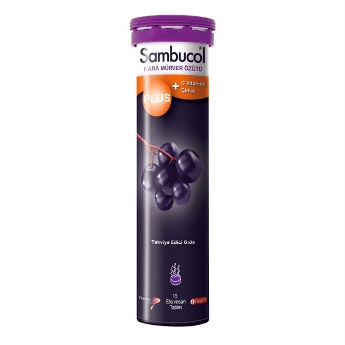 Sambucol Plus Vitamin C + Zinc 15 Efervesan Tablet - Takviye Edici Gıda