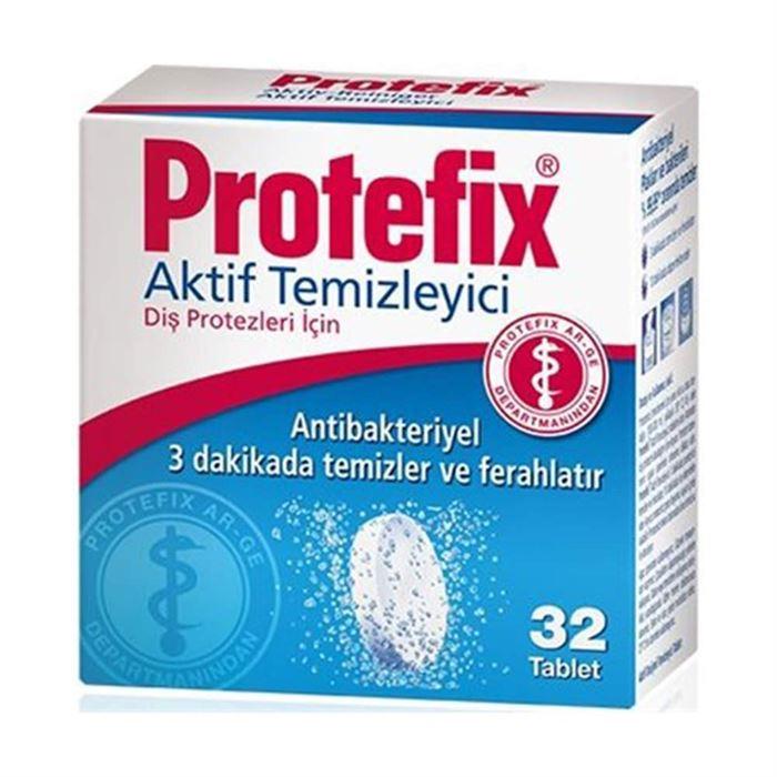 Protefix Diş Protezleri İçin Aktif Temizleyici 32 Tablet - Antibakteriyel