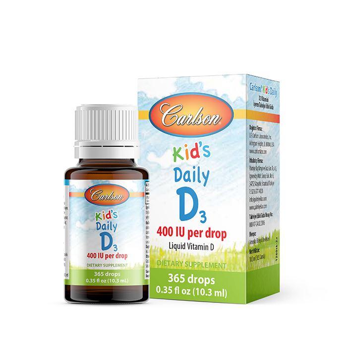 Carlson Kids Daily D3 Drops - D3 Vitamini Damlası