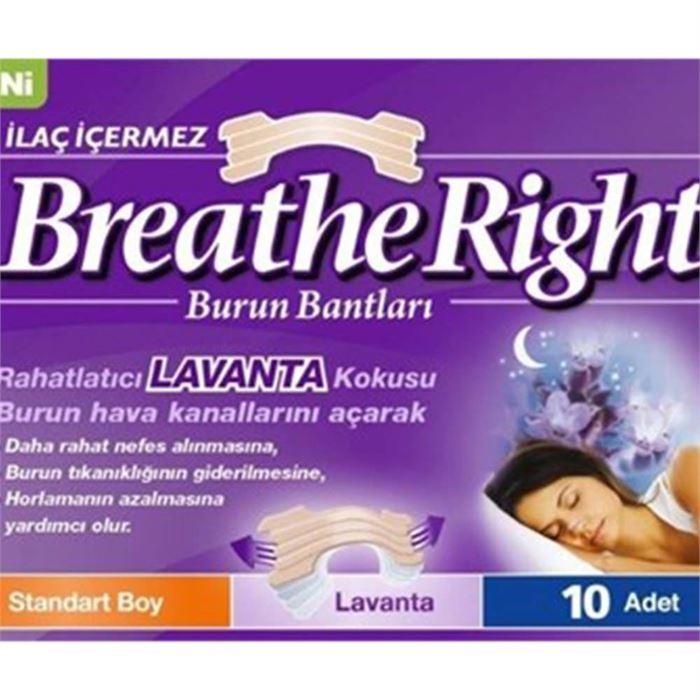 Breathe Right Lavanta Burun Bandı Standart Boy 10 Adet