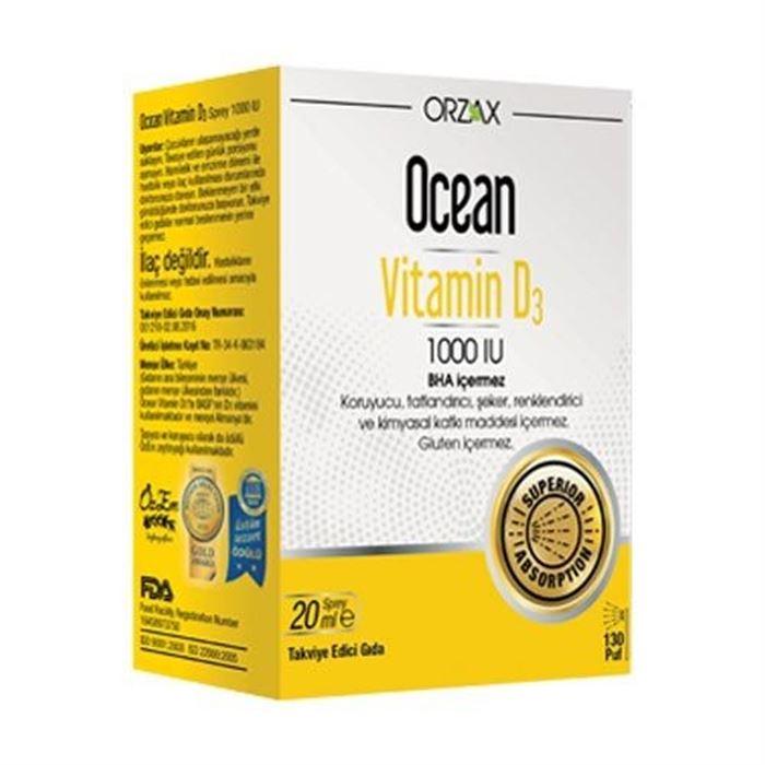 Ocean Vitamin D3 Sprey 1000 IU 20 ml