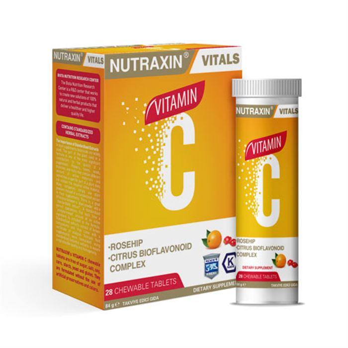 Nutraxin Vitamin C Çiğneme Tableti 28 Adet