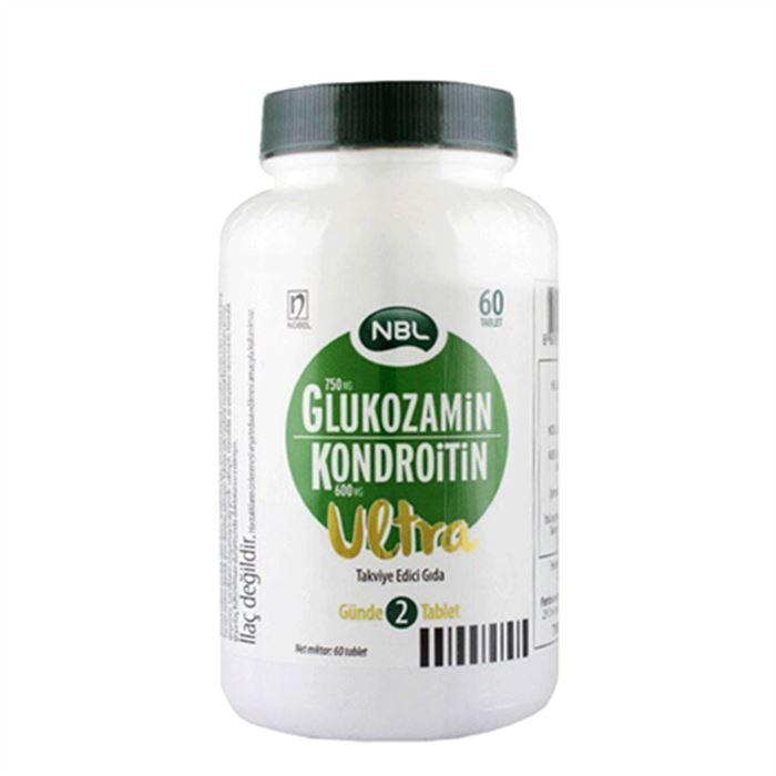 NBL Glukozamin Kondroitin Ultra 60 Tablet - Bitkisel Gıda Takviyesi Tablet