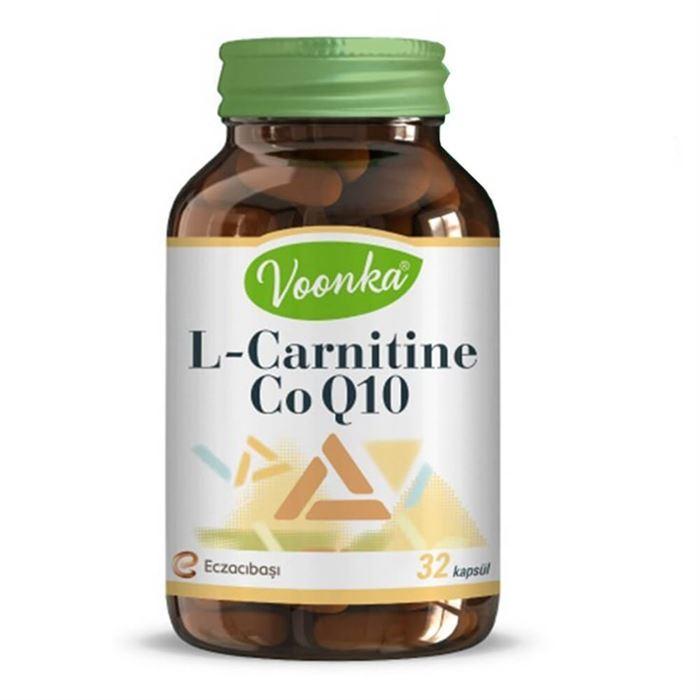 Voonka L-Carnitine CoQ10 Takviye Edici Gıda 32 Kapsül