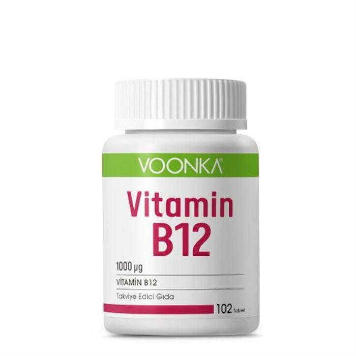Voonka Vitamin B12 İçerikli 102 Tablet - Takviye Edici Gıda