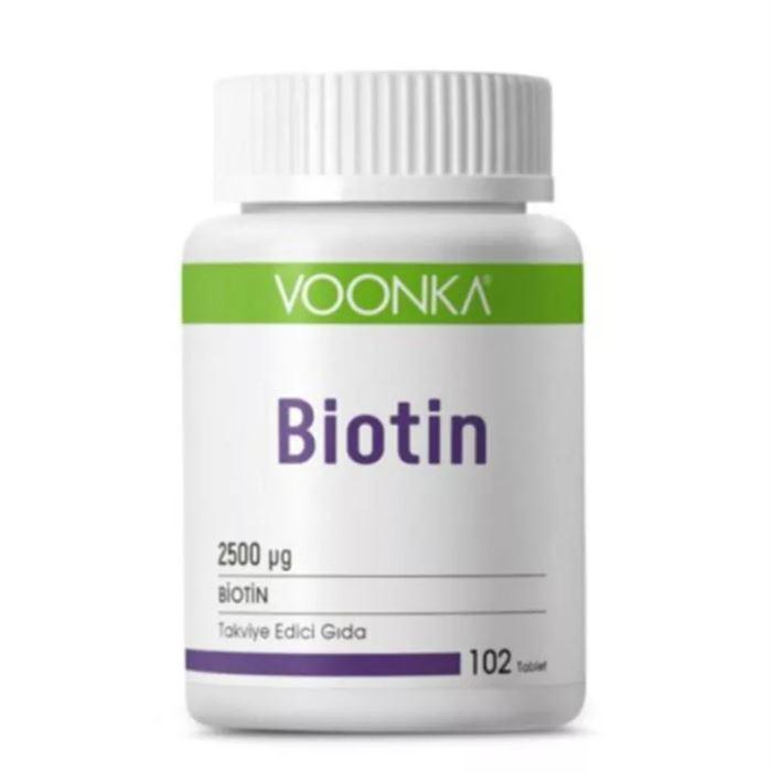 Voonka Biotin İçerikli 102 Tablet -  Takviye Edici Gıda