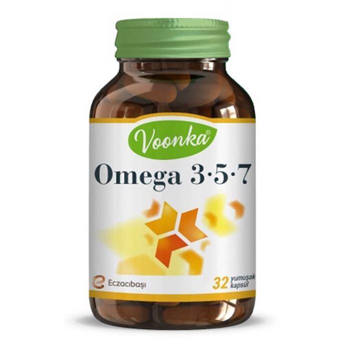 Voonka Omega 3 5 ve 7 İçeren 32 Kapsül - Takviye Edici Gıda