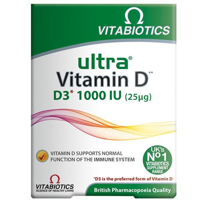 Vitabiotics Ultra Vitamin D D3 1000 IU 96 Adet Tablet
