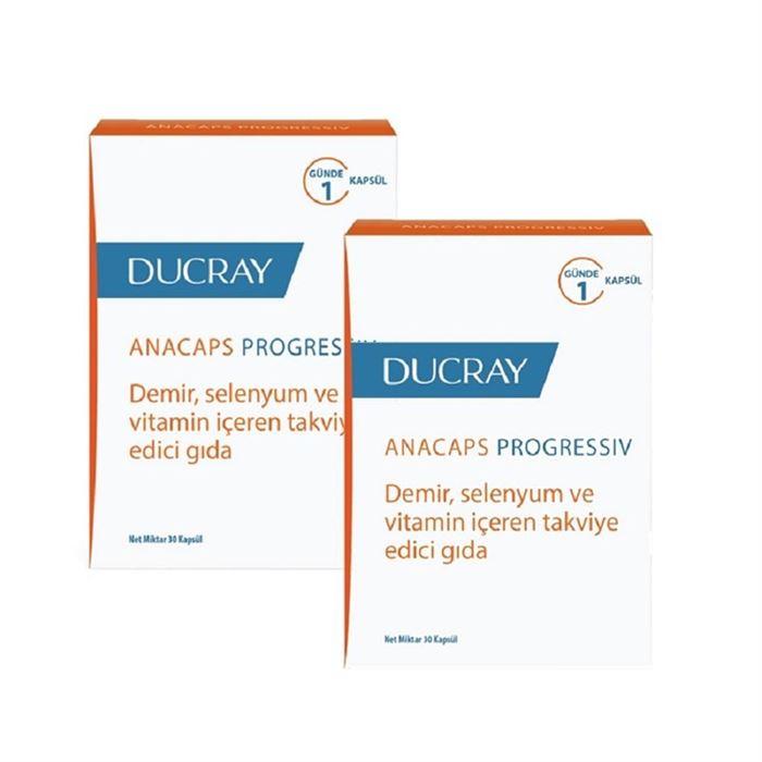 Ducray Anacaps Progressıv Takviye Edici Gıda 30 Kapsül İkili Paket