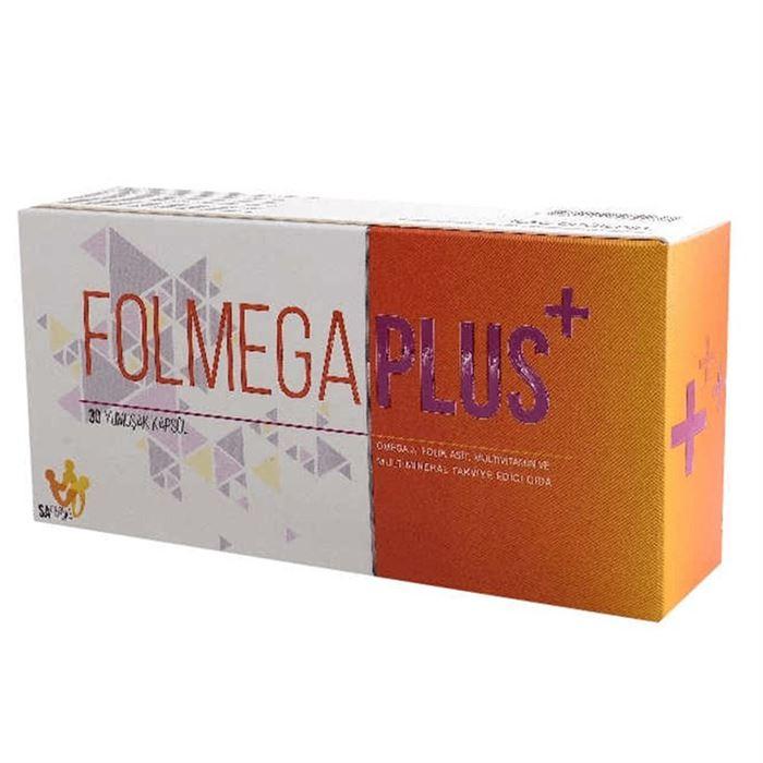 Folmega Plus + Omega Folik Asit Multivitamin 30 Kapsül