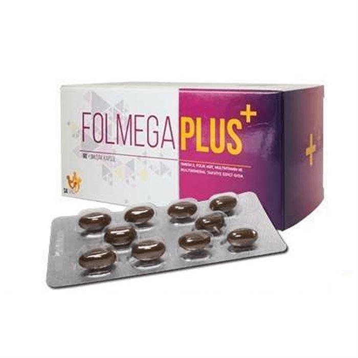 Folmega Plus + Omega Folik Asit Multivitamin 60 Kapsül