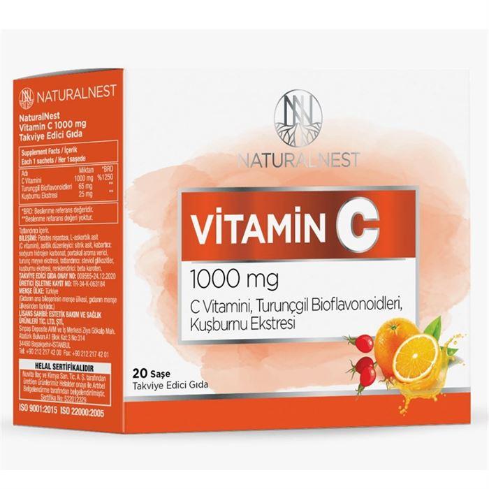 Naturalnest Vitamin C 1000mg 20 Saşe