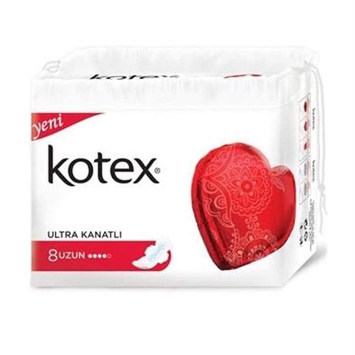 Kotex Ultra Kanatlı Uzun Ped 8 Adet