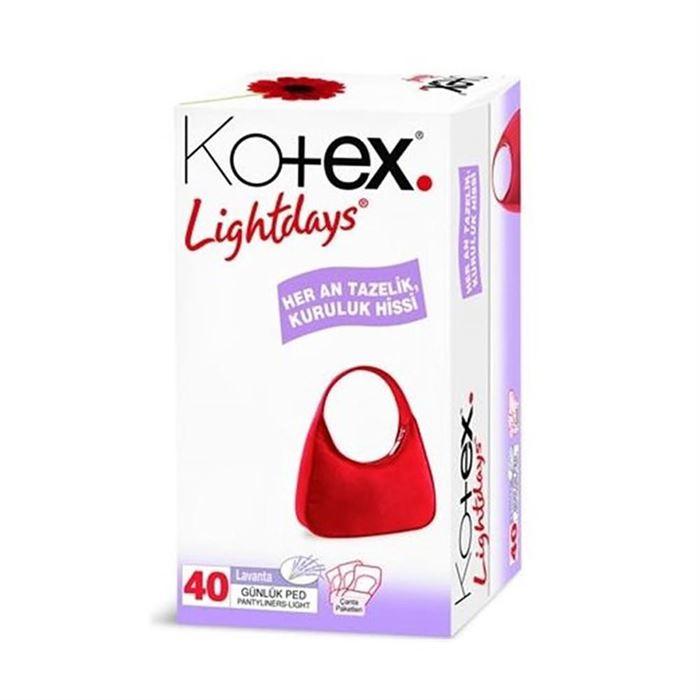Kotex Lightdays İnce Günlük Ped 40 Adet- Lavantalı
