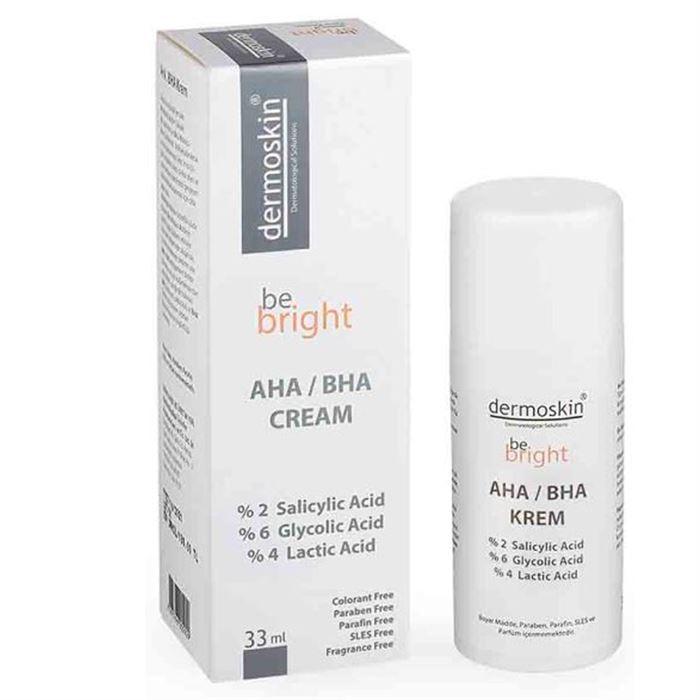 Dermoskin Be Bright AHA / BHA Cream 33ml - Leke ve Nemlendirici Krem