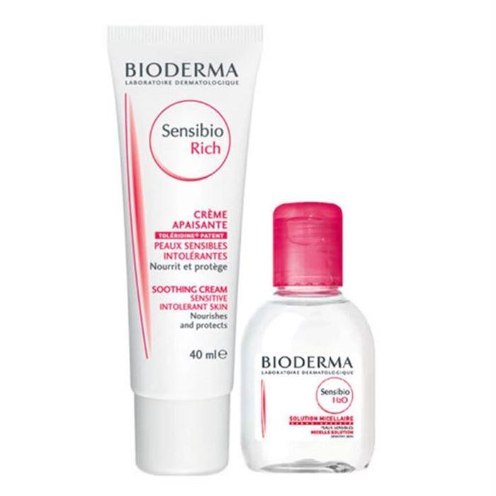 Bioderma Sensibio Rich Cream 40ml + Sensibio H2O 100ml Set