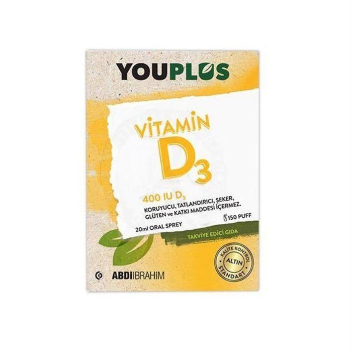 Youplus Vitamin D3 400 IU Damla 20 ml