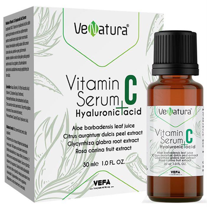 Venatura Vitamin C + Hyaluronic Acid Cilt Bakım Serumu 30 ml