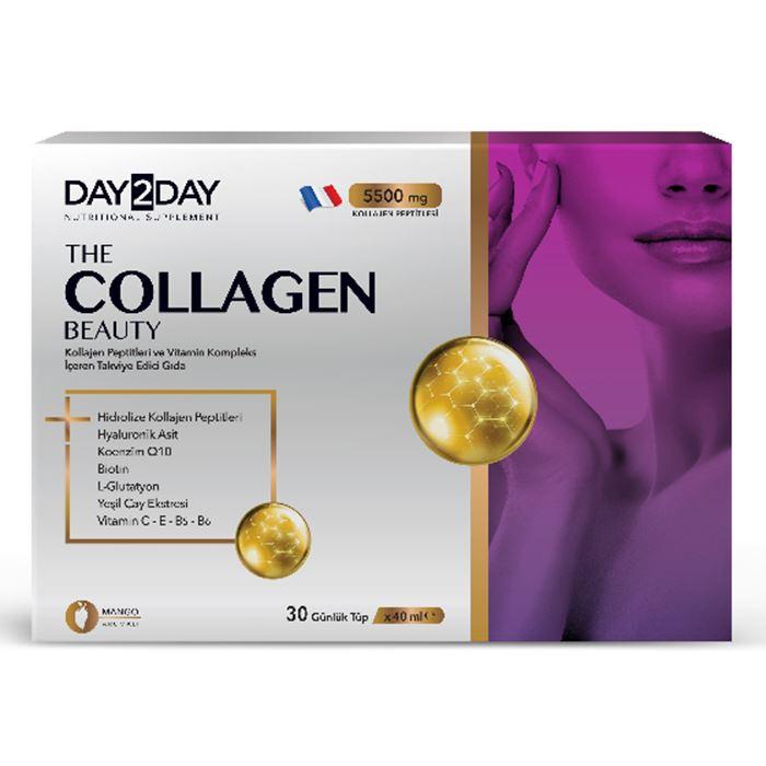 Day2Day The Collagen Beauty 5500 mg 30 Günlük Tüp x 40 ml - Mango Aromalı