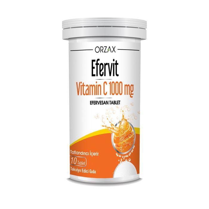 Orzax Efervit Vitamin C 1000 Mg Efervesan 10 Tablet