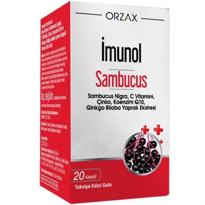 Orzax İmunol Sambucus 20 Kapsül