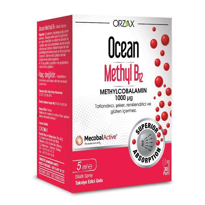 Orzax Ocean Methyl B12 1000 mcg 5 ml