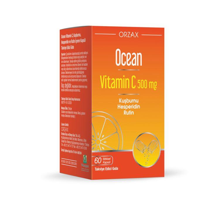 Orzax Ocean Vitamin C 500 mg 60 Kapsül 