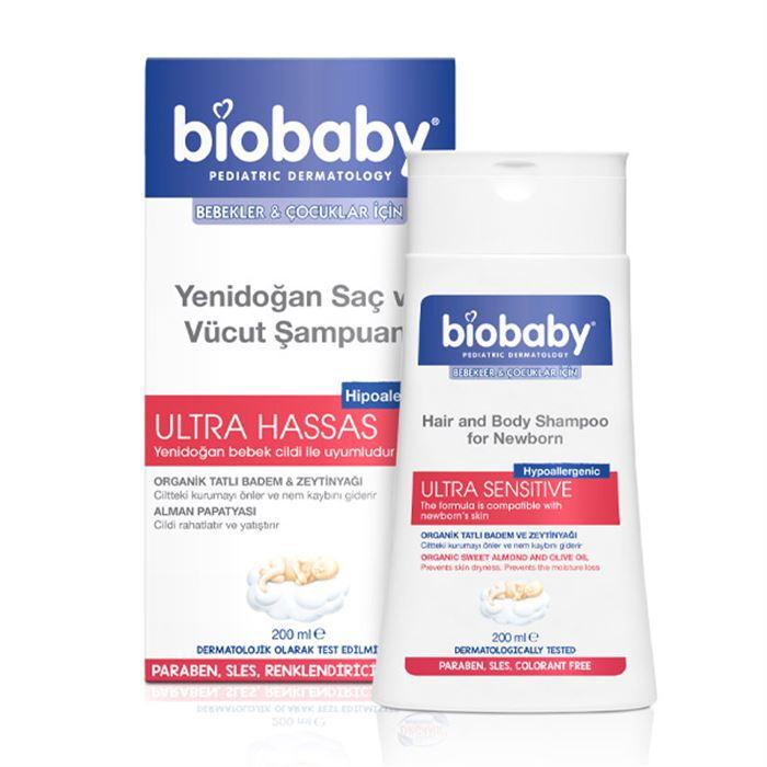 Biobaby Ultra Sensitive Yenidoğan Saç ve Vücut Şampuanı 200ml