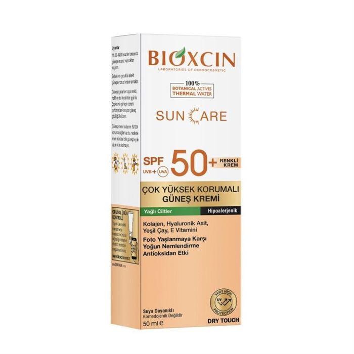Bioxcin SunCare Çok Yüksek Korumalı Güneş Kremi Spf 50+50 ml - Yağlı Cilt Renkli Koruyucu
