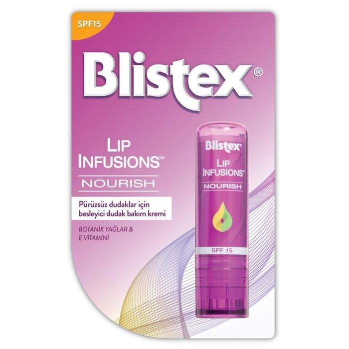 Blistex Lip Infusions Nourish Spf15 3,7 gr - Pürüzsüz Dudaklar için Bakım 